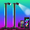 FUPT LED Light Bars, 2pcs Smart RGB Lightbar with Book Light, Ambient Lighting with DIY/Music Sync/ 8 Scene Modes, Gaming Lights LED TV Backlight with App Control, Colour Changing Light Bars for Room
