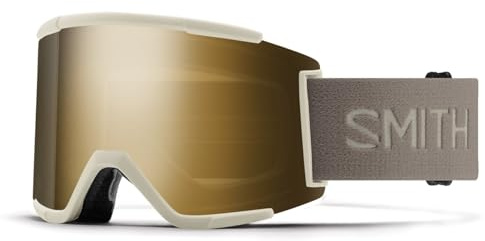 SMITH Squad XL Snow Goggles – ChromaPop Sun Black Gold Mirror, Chalk