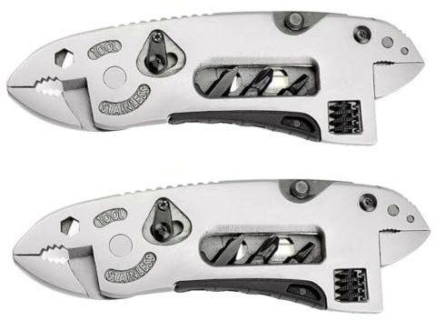 HOMSFOU 2stücke Multifunktionszange Aus Rostfreiem Stahl Leicht Und Kompakt Tragbares Multi-tool Für Camping Wandern Klettern Und Alltag Vielseitige Zange Mit Schraubendreherfunktion Robus