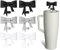 Bekecidi 6 Tapas para Pajitas con Forma de Lazo, Tapas de Silicona Portátiles Tapas Protectoras Reutilizables a Prueba de Polvo con Forma de lazo para Vasos con Pajita, 10mm