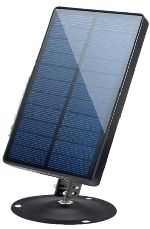 VCHICS Kit de Panneau Solaire, Panneau Solaire 12V/1A 6V/2A 5200mAH, Étanche IP56 for Les Caméras De Chasse Et De Chasse pour caméra de Surveillance extérieure