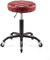CEDLSF Hocker mit Rädern, Rollhocker mit Rädern, Rollhocker, bequemer runder Sitz, höhenverstellbar, drehbar, strapazierfähig (rot)
