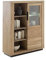 Highboard >GRENO< Fronten in Wildeiche massiv geölt, zeitlose Optik, in den Maßen ca. 112 x 142 x 40 cm (B/H/T) - mit optimalen Stauraum für Ihr Zuhause - Kombihighboard Highboard Kommode Sideboard