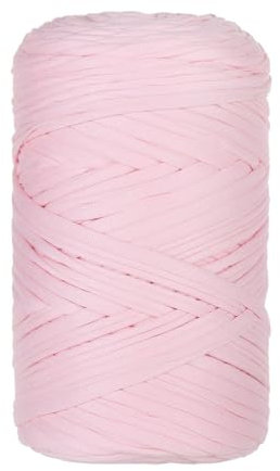 T-shirt Garn 400g/120m Textilgarn Hooked Bändchengarn Tshirt Yarn Taschen Jersey Schlauchgarn Häkelgarn for Hand DIY Bag, Blanket, Cushion, Crochet Projects, Home Decor (3)