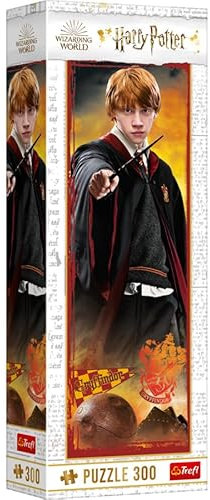 Trefl Harry Potter 300 Piece Jigsaw Puzzle – Ron Weasley Portrait Puzzle – Vertical Character Format – 16cm x 48cm – Wizarding World Jigsaw Puzzles for Kids and Adults