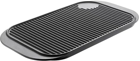 XIUsheUA Iron Steak Plate Thickened and Enlarged Cast Iron Steak Grill Plate Rectangular Barbecue Frying Pan Teppanyaki Platter