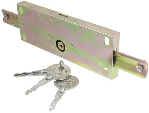 Cerradura de puerta de persiana enrollable con llaves cruzadas, cerradura central de Metal for garaje