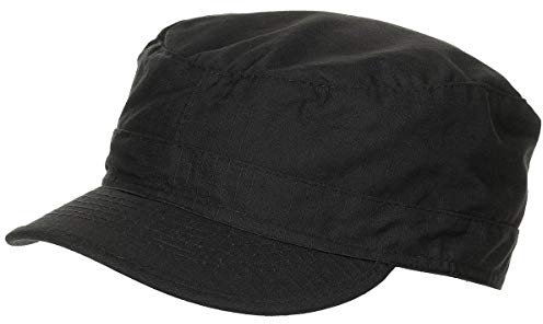 MFH BDU Ripstop Feldmütze Schwarz Größe S
