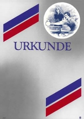 Albert Hoffmann Urkundenverlag Tischtennis / 310/1073 / / Edelkarton (300 g/m²) 10 Stk