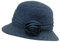 Seeberger Damen Damenstrohhut Sonnenhut, Blau (Tinte 68), Medium (Herstellergröße: Orig)
