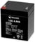Atlantis batteria piombo 12v 4,5 ah ermetica (VRLA), adatta per UPS Gruppi di Continuità, Videosorveglianza, Sistemi di allarme, mobilità elettrica, giocattoli, attacc faston F2 6,3mm, A03-BAT12-4.5A