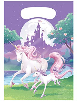 Creative Converting Geschenktüten mit Einhorn-Fantasie-Motiv, (8 Stück)