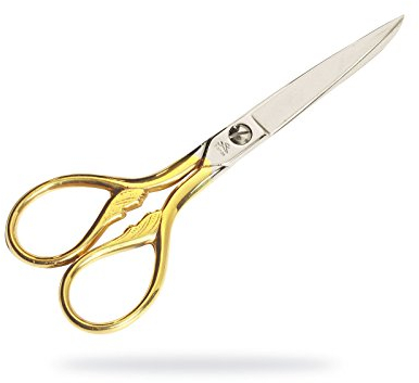 Premax - Pusteblume Nähschere - Gold Collection - 24k vergoldet - gerade Klinge - Stahl - vernickelt - 10434 - Made in Italy