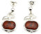 Ohrringe Ohrstecker Bernstein Amber Silber 925 Apfel-Form