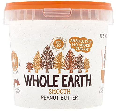 Whole Earth Peanut Butter Smooth 1kg (Pack of 2)