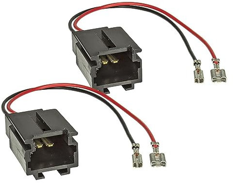 Sound-way 2X Câbles Adaptateur Faisceau cosse connecteurs fiche pour Haut-parleurs Enceintes Voiture Compatible avec Alfa Romeo, Lancia, Fiat, Citroen, Peugeot