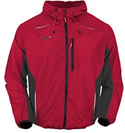 Izas Men Cristoph Outdoor Running Jacket - Red/Black, X-Small