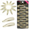 Dofash Snap Haarspangen Metall Basic Grips 5CM/2IN Kleine Haarspangen Geflochtene Haarspangen Für Frauen Haar Zubehör Mädchen 12 PCS (Blond)
