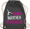 Turnbeutel Rucksack - Echte Mädchen turnen I Geschenk Turnerin - Unisize - Dunkelgrau - kunstturnen kinderturnbeutel sport turn beutel für turner 25. geburtstag gymnastic stoffbeutel sportbeutel
