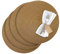 Westmark Tischsets/Platzsets, 4 Stück, Ø 38 cm, Polypropylen, Hellbraun, Saleen Edition: Circle