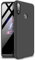 ZSCHAO Cover ASUS Zenfone Max PRO M2 ZB631KL 360 Gradi Ultra Slim Sottile Antiurto +Vetro Temperato Custodia Rigida Libro Full Opaco Case Bumper per Zenfone Max PRO M2 Nero