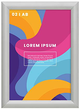 DISPLAY SALES Klapprahmen DIN A4 silber 2 Stück 25mm Profil Aluminium | UV-Schutz, Ecken auf Gehrung, klare Sicht bei jeder Beleuchtung, perfekt für DIN A4 Werbung, Hinweise & Präsentationen