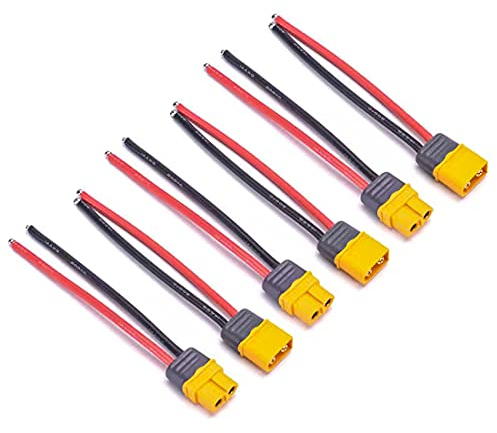 FLY RC 3 Paar XT60 XT60H Stecker Männlich Weiblich Stecker mit Mantel Gehäuse Stecker Silikondraht für RC Lipo Batterie FPV Drone