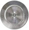 Geri Silver Rippled Charger 6-Pc Tableware Set - Hard Plastic Round Plates, Christmas & Wedding Occasion - Chip-Resistant