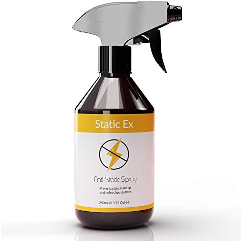 StaticEx Antistatik Spray Kleidung - Geruchsneutrales Antistatisches Spray, Anti Static für Kleidung, Teppich, Möbel & Textilien, Auto - Gegen statische Aufladung (250 ml (1er Pack))
