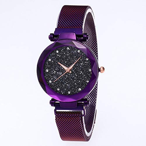 Regalo di Sky donne della fascia Stella Sky Watch Mesh orologio da polso al quarzo cielo della stella della vigilanza di quarzo analogico Girlfriend orologio del braccialetto delle vacanze