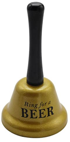 Metallhandglocken - lustige Handrufglocken, Weihnachtskupferglocke Hochzeitsglocken, Ring für eine Bierglocke, für Valentinstag Requisiten Bar Restaurant