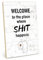 TypeStoff Holzschild mit Spruch – Toilette – im Vintage-Look mit Zitat als Geschenk und Dekoration zum Thema WC, Getränkerückgabe, Pipibox und Pipi Kaka Land - HS-01172…