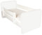 AS-TOR Kinderbett Jugendbett Igor 70x140cm mit Matratze und Abnehmbarem Geländer - Bett Schlafzimmer Kindermöbel Kinderbetten für Mädchen und Junge, Massivholz, Solide und Sicher, Weiß