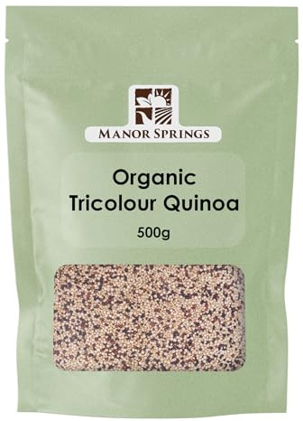 Organic Tricolour Quinoa 500g by Manor Springs Organic