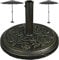 #Large Heavy Duty 9kg Garden Parasol Base Umbrella Holder/ Beach Tent Holder and So on Patio Bronze Cast Iron Effect With Floral Rose Parasol Base Pattern/Garden/Out Door/In door/ Parasol Base New