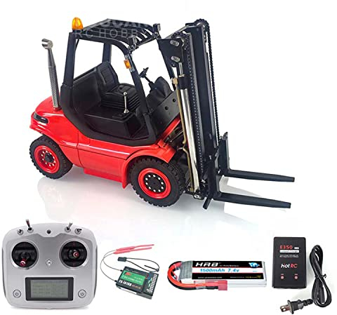 LESU 1/14 RC Hydraulik-Gabelstapler Transfer lackiertes Auto RTR LKW Motor Licht RC Schwermaschine