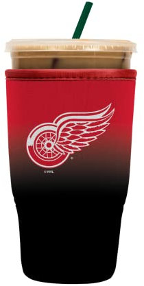 Sok It Java Sok NHL Iced Coffee & Cold Soda Isolierte Neopren-Hülle (Detroit Red Wings, Größe L: 850 - 907 ml)