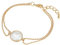 Lulu Jane Damen Armband Metall-Legierung gelbgold coin Süßwasser-Zuchtperle 5,6 mm weiß Perlenarmband