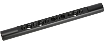 NICEYRIG 15 mm Kamerastangen Käsestange mit 1/4 3/8 Gewinde, Aluminiumlegierung, Kurze 15 mm Stange mit M12 Innengewinde für Kamerakäfig-Rig-System – 541