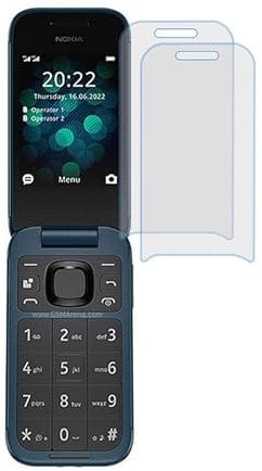 BUNAL for Nokia 2660 Flip (2.80) Protector Film (2 Pack), Protector compatible, Scratch Resistant Screen Protector, Tempered Glass Protector, Glass Protector, Screen Film, Tempered Film