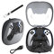 Wiederaufladbare Schutzhülle für PS5/PS5 Edge Controller Hartschalen-Schutzhülle Aufbewahrungstasche Tragetasche mit Ladekabel Lanyard (schwarz)