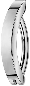 Piercingfaktor Titan Bauchnabelpiercing Stecker Clicker Scharnier Implantatqualität Bauchnabel Ring Bauch Banane Piercing Reverse Top Down Umgedreht Modern Silber 1,6mm x 12mm