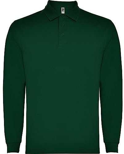 ROLY Polo Carpe 5009 Hombre Manga Larga Verde Botella 56 L