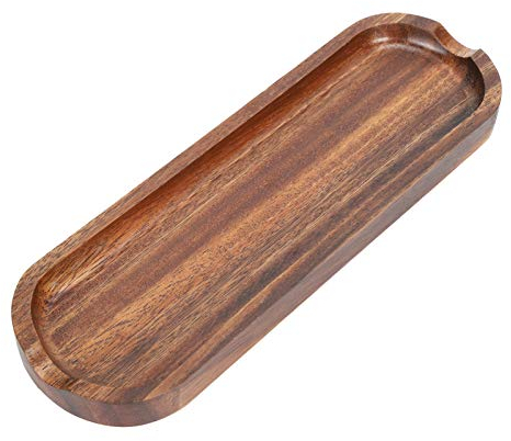 Repose Cuillère de Cuisine, Porte Cuillere Cuisine en Bois Rétro Naturel pour Spatule, Pelle, Spoon Rest Support pour Ustensiles de Cuisine pour Louche, Spatule, Cuillères, Pinces, 26x8,5x2cm