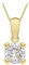 Amazon Essentials Halskette mit Anhänger aus 9-karätigem Gold mit Geburtsstein für April (ehemals Amazon Collection)