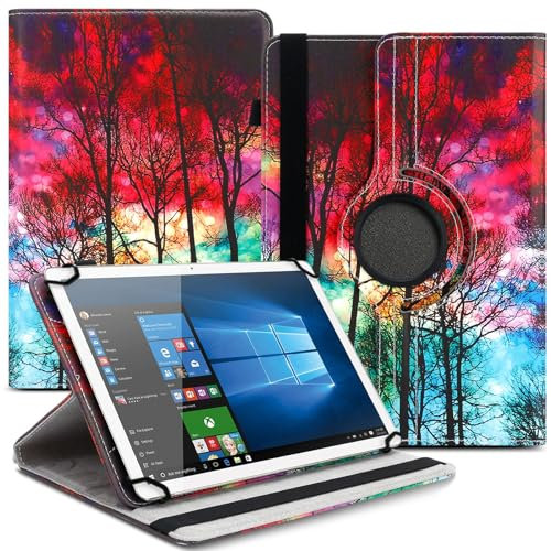 NAUCI Tablet Universal Hülle für 10 10,1 Zoll - Multi-Winkel Schutzhülle kompatibel mit Teclast P30 P30T T50 T45 T40S P25T P30S P20S P40 M50 M40 Tasche Drehbar Tablet bis 10.9 11 Zoll