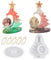 Bymivofun Molde de Silicona para Marco de Foto de Árbol de Navidad, Moldes de Resina 3D para Arbol de Navidad, para DIY Decoraciones de Mesa en Casa