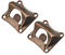 sourcing map 2pcs Wall Mounted Bottle Opener, 2.5 x 2.2 Cast Iron Wall Mount Beer Bottle Opener Suitable for Cafe Bars KTV Hotels, Copper