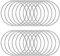 KALIONE Metallringe zum Basteln 20 Stück 8cm Silber Metallringe Metall Ringe Deko für Traumfänger Ring, Makramee Ring, Wickeltechnik, Floristik,Hochzeitskranz,Hoops