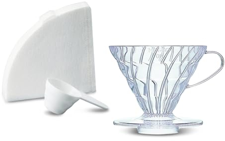 Hario V60 Coffee Dripper Set Transparent (Size 02)